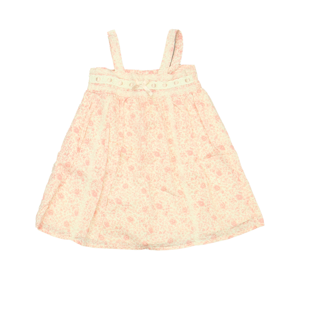 Piper & Posie Girls Pink Floral Dress size: 6-9 Months
